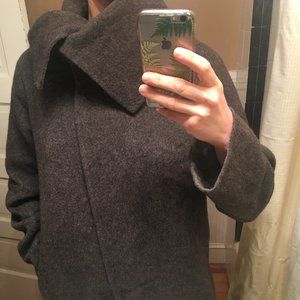 Eileen Fisher Wool and Alpaca Cape Coat